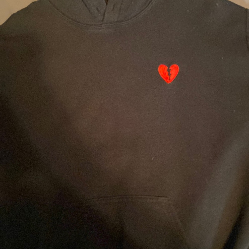 Black And Red Heartbreak Hoodie